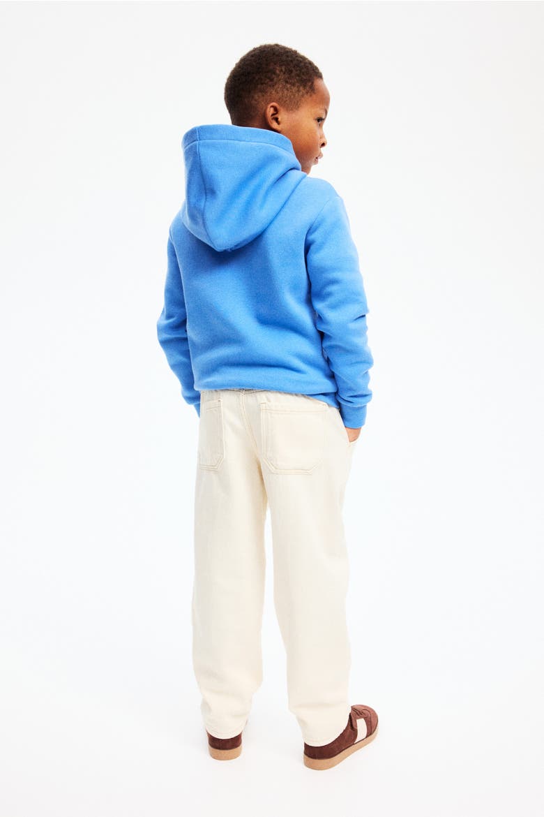 Loose Fit Tapered Leg Jeans, Alternate, color, Cream