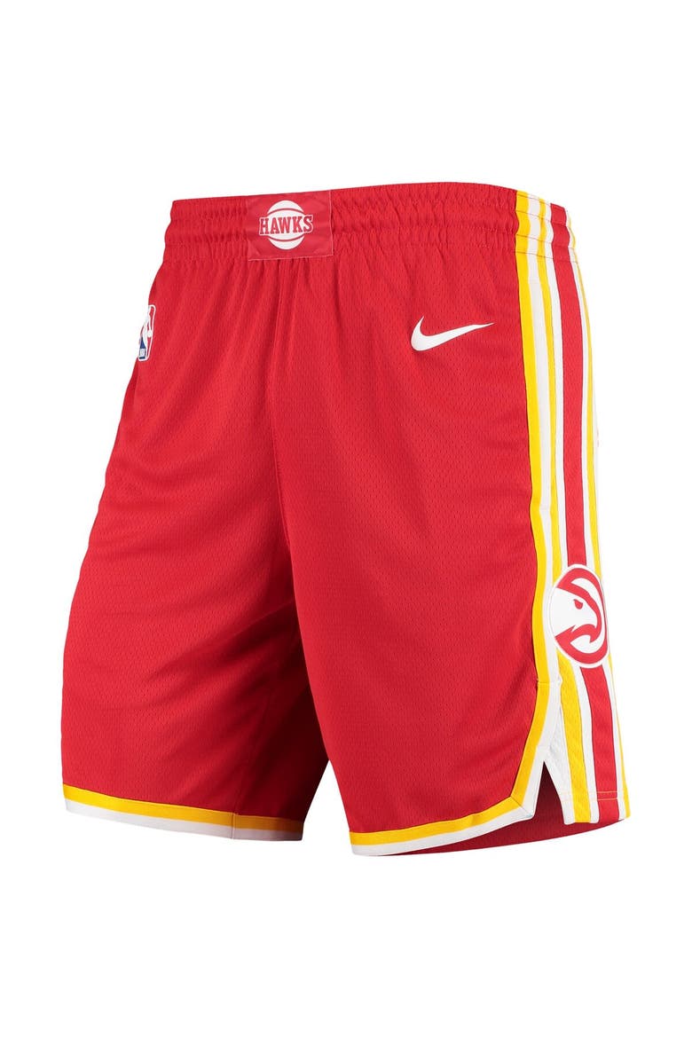 Men's Nike Red Atlanta Hawks Statement Edition Swingman Shorts, Alternate, color, Red
