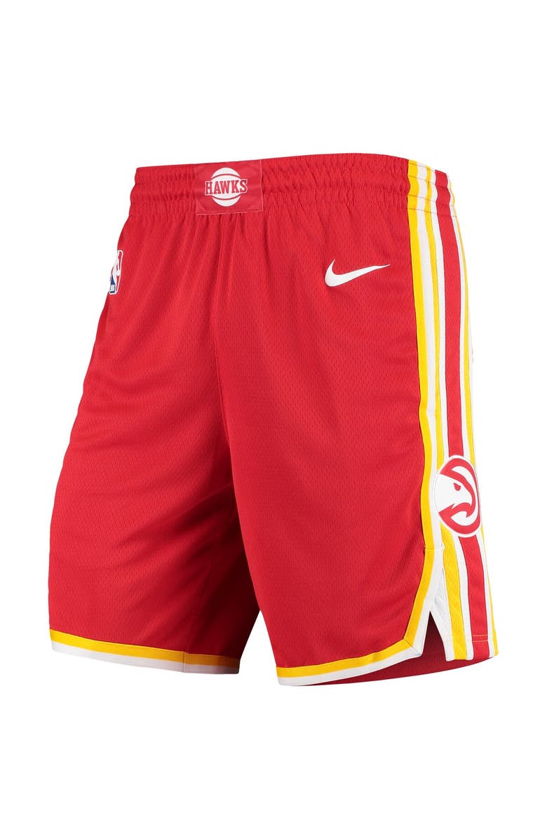 Nike Men's Nike Red Atlanta Hawks Statement Edition Swingman Shorts, Alternate, color, Red