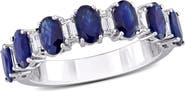 Julianna B. Sapphire & Diamond Anniversary Band 14k
