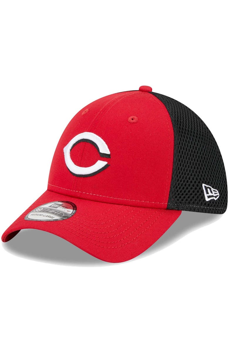 New Era Men's New Era Red Cincinnati Reds Team Neo 39THIRTY Flex Hat, Main, color, Red