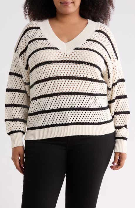 Sanctuary Airy Openwork Sweater