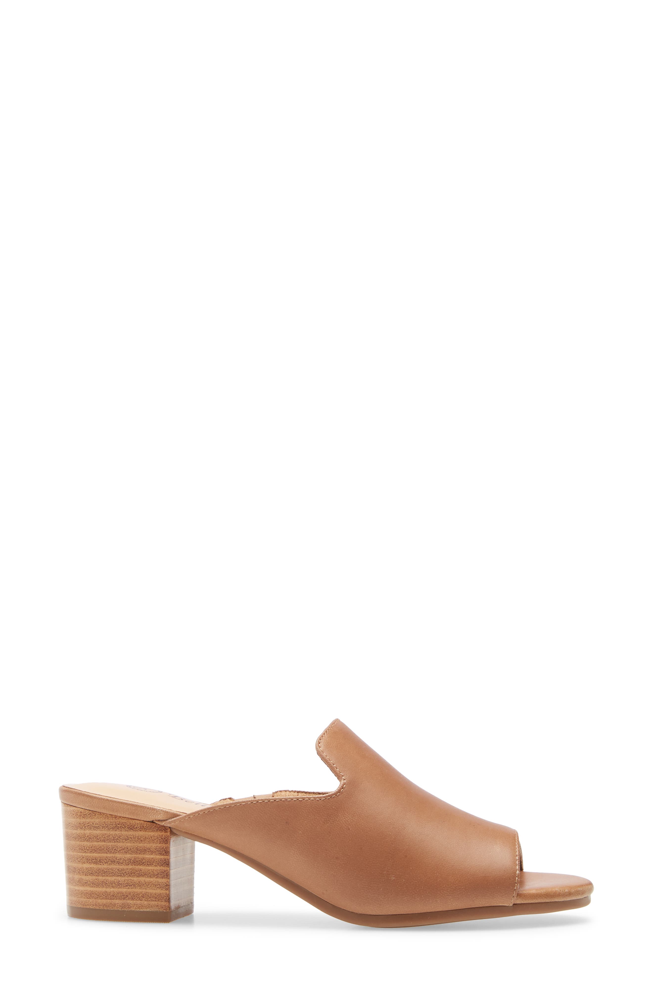 Daisy Slide Sandal, Alternate, color, SADDLE BURNISH LEATHER