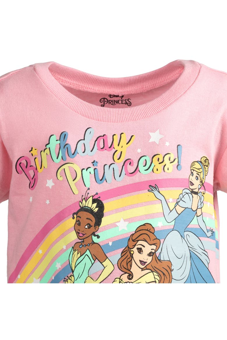 Princess Birthday Graphic T-Shirt, Alternate, color, Tiana Belle Pink