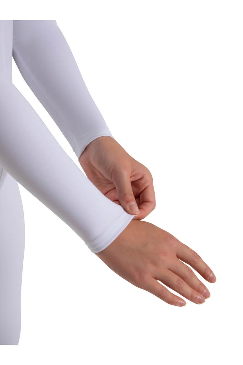Long Sleeve Unitard, Alternate, color, White