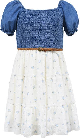 Kids' Smocked Bodice Tiered Dress