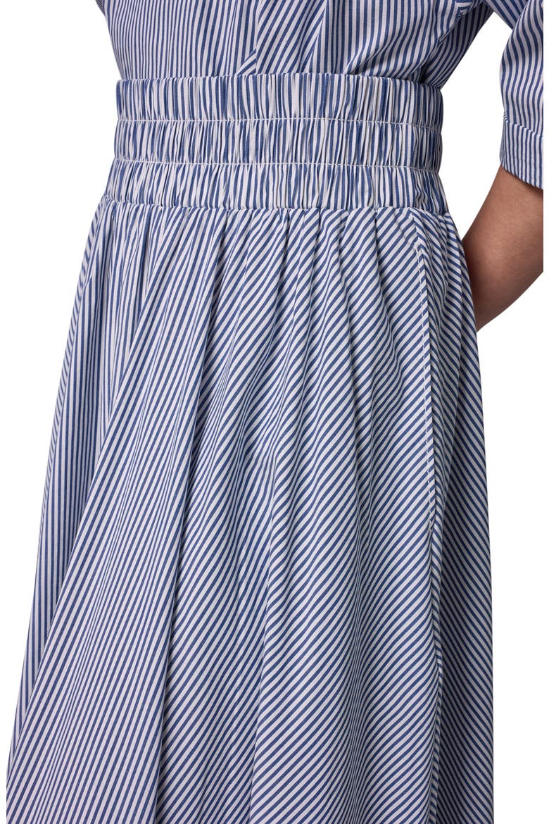 Stripe Stretch Cotton Maxi Skirt, Alternate, color, NIGHT FALL