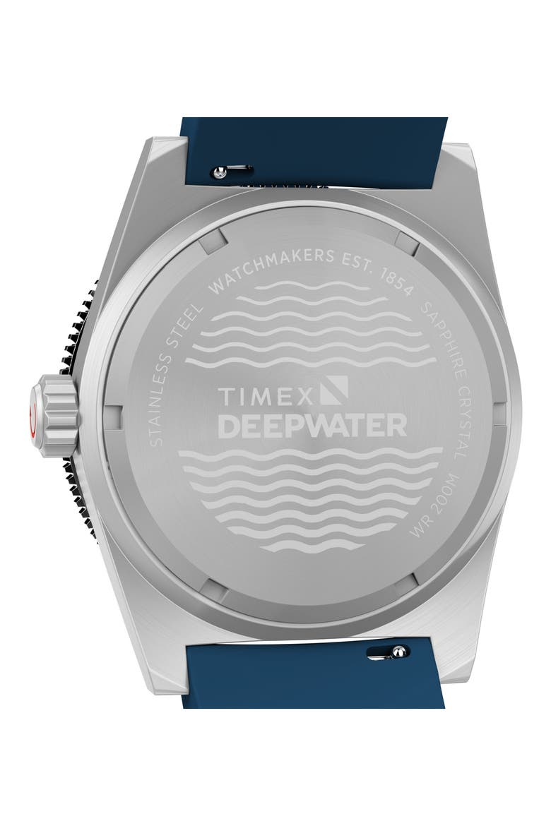 Deepwater Reef Synthetic Strap Watch, 41mm, Alternate, color, BLUE