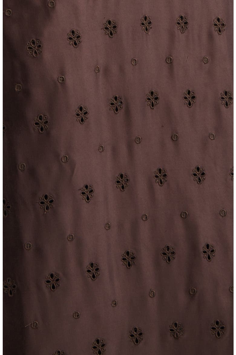Dalia Eyelet Strapless Maxi Dress, Alternate, color, GANACHE
