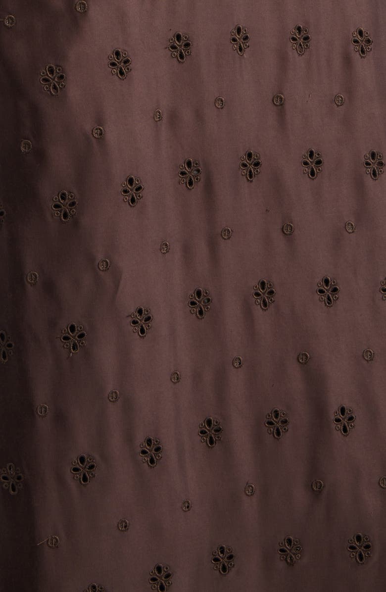 A.L.C. Dalia Eyelet Strapless Maxi Dress, Alternate, color, 