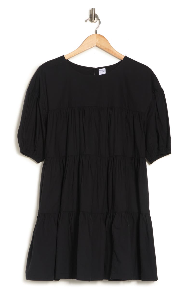 Melrose and Market Tiered Mini Dress, Alternate, color, 