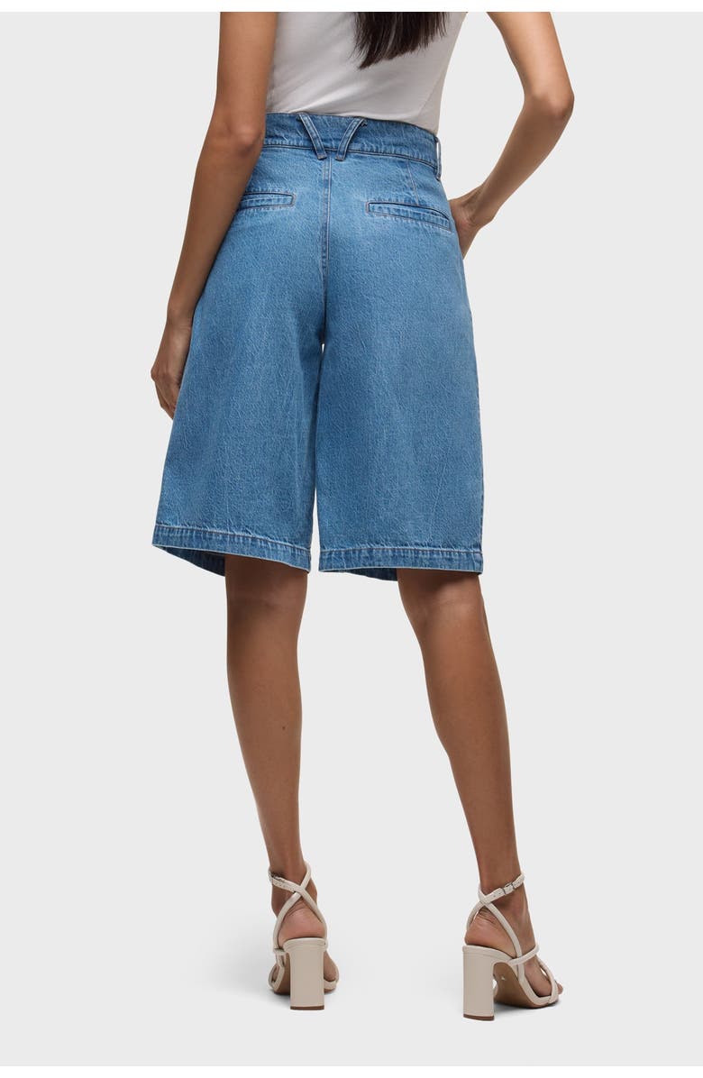 Hudson Jeans clean front pleated bermuda short, Alternate, color, Elm