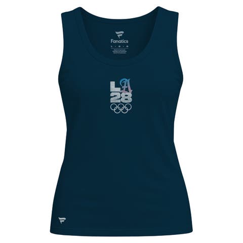 Women's Fanatics Navy LA28 Bluebell Collection Fitted Tank Top