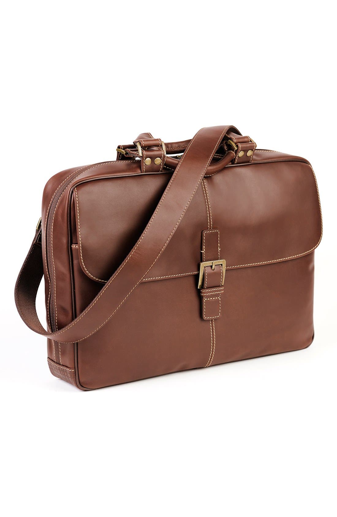 Bryant Analyst Briefcase, Main, color, ANTIQUE MAHOGANY