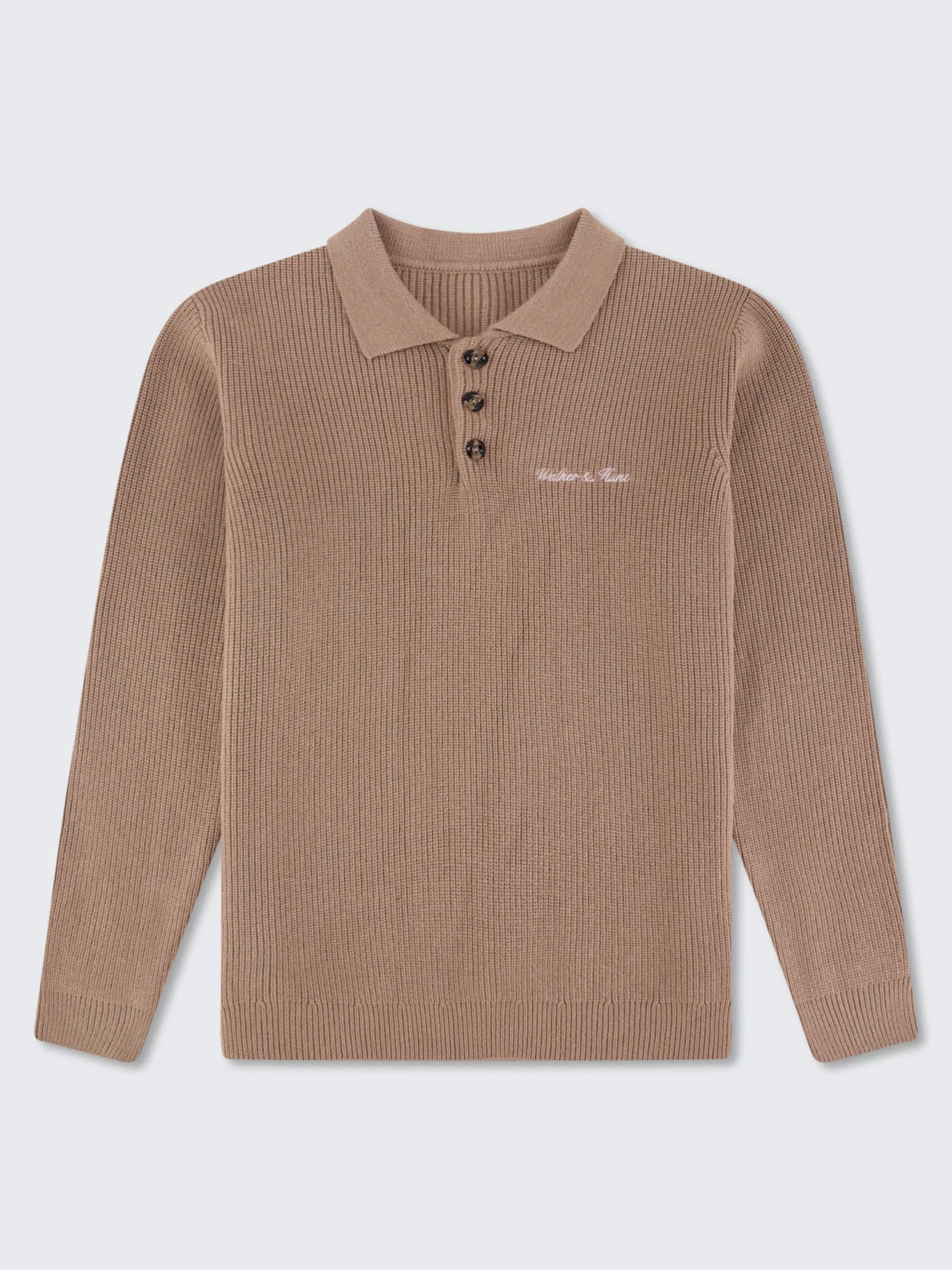 Walker & Hunt Lando Oversized Polo Collar Sweater (Men) | Nordstrom