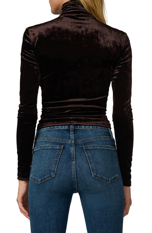 Joe's Jeans The Velvet Tony Turtleneck Top In Brown