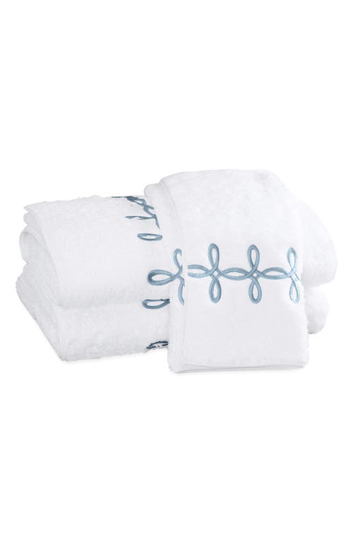 Matouk Gordian Knot Bath Towel In Hazy Blue