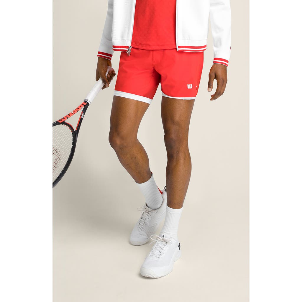 Wilson Tournament 5-inch Unlined Shorts In Red