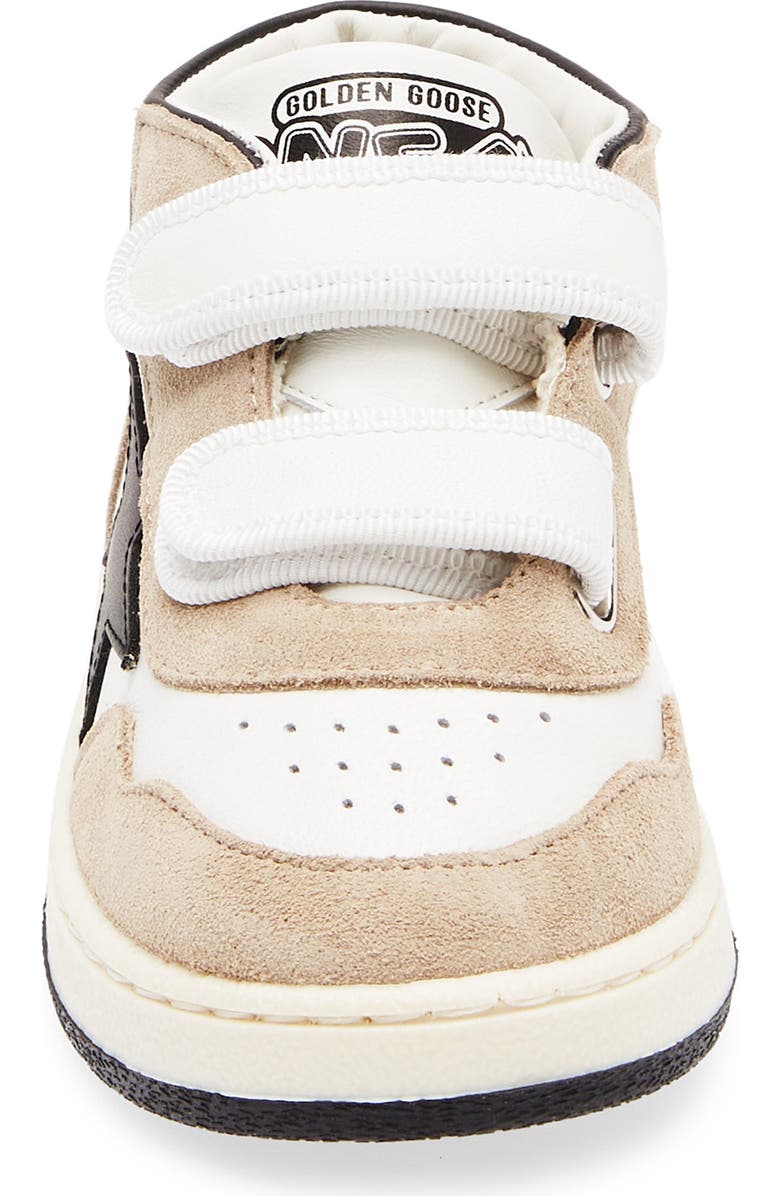 Golden Goose June Basket Mid Top Sneaker, Alternate, color, White/ Black/ Beige