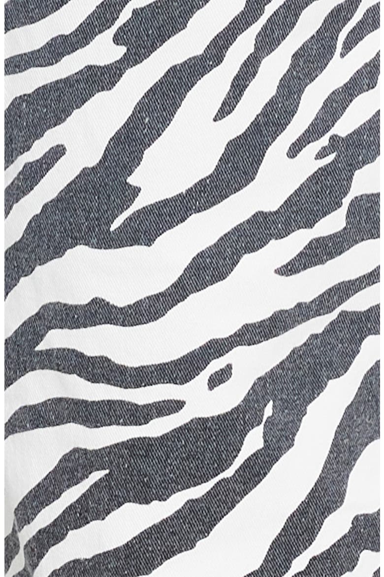 Top Model Zebra Stripe Low Rise Baggy Jeans, Alternate, color, ZEBRA