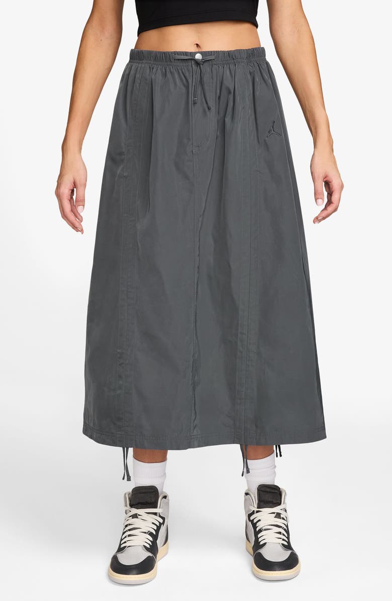 Jordan Parachute Skirt, Main, color, Iron Grey/ Iron Grey