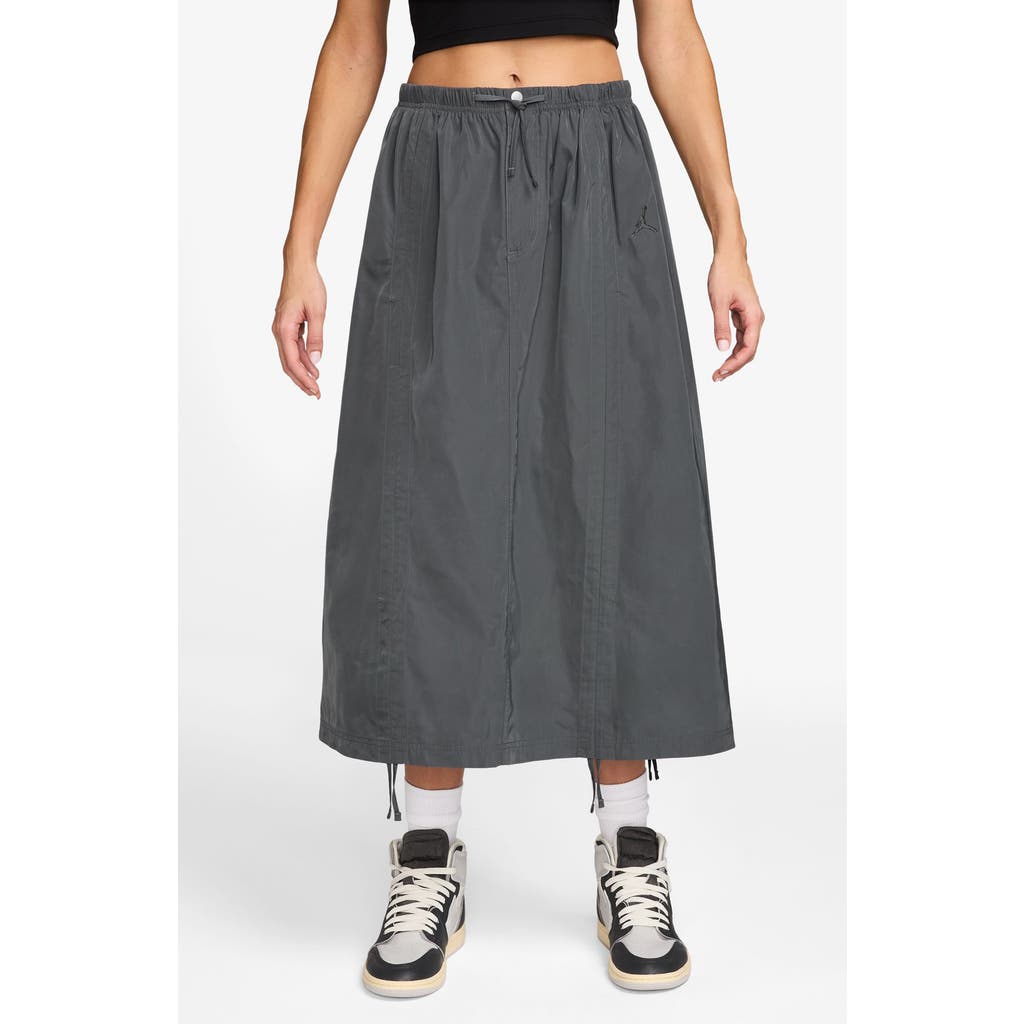 Jordan Parachute Skirt In Gray