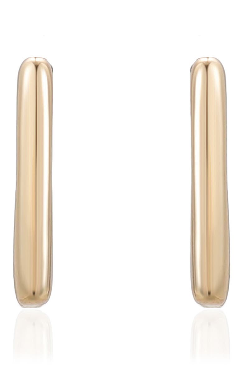 Geometric Hoop Earrings, Alternate, color, GOLD