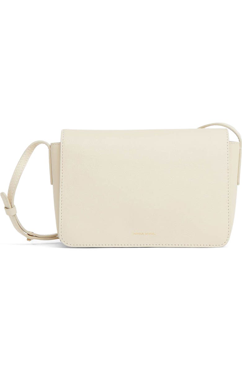 Mansur Gavriel Clio Leather Shoulder Bag, Main, color, Jasmine