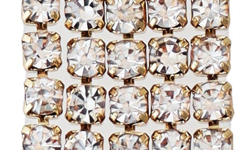 Panacea Cubic Zirconia Fringe Earrings In Brown