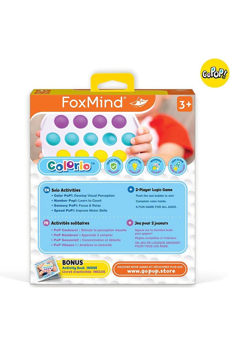 Go Pop! Colorio The Original and Ingenious Tactile Game, Alternate, color, Multicolored