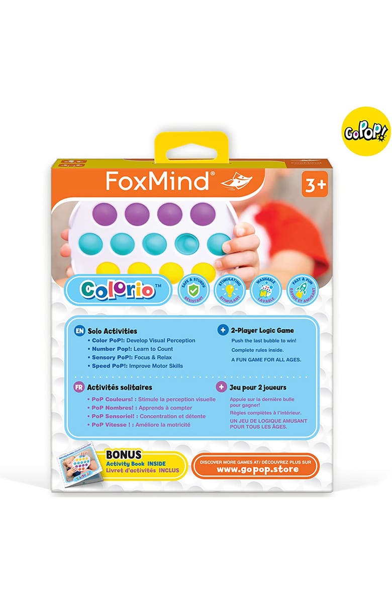 FoxMind Games Go Pop! Colorio The Original and Ingenious Tactile Game, Alternate, color, Multicolored