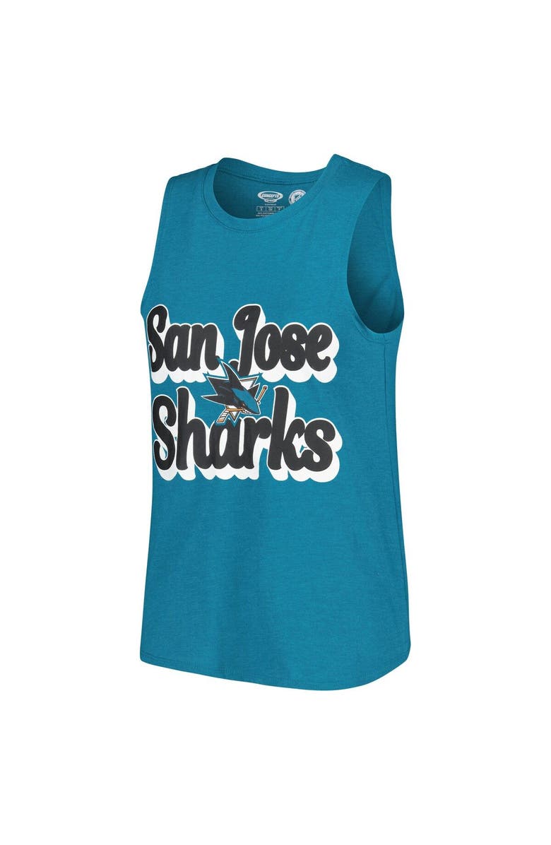 CONCEPTS SPORT Women's Concepts Sport Teal/Black San Jose Sharks Meter Muscle Tank Top & Pants Sleep Set, Alternate, color, Teal