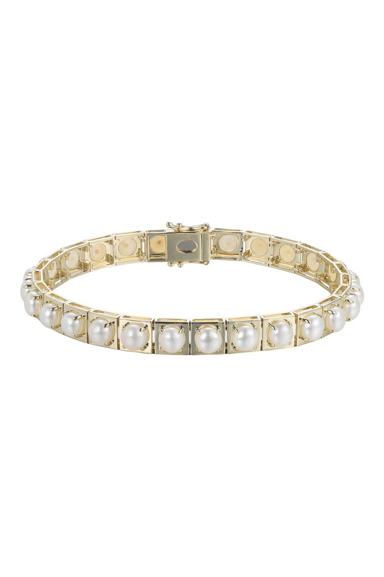 Leggo Pearl Bracelet, Main, color, WHITE