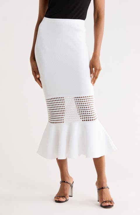 Georgia Eyelet Sweater Skirt