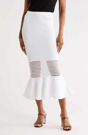 Diane von Furstenberg Georgia Eyelet Sweater Skirt