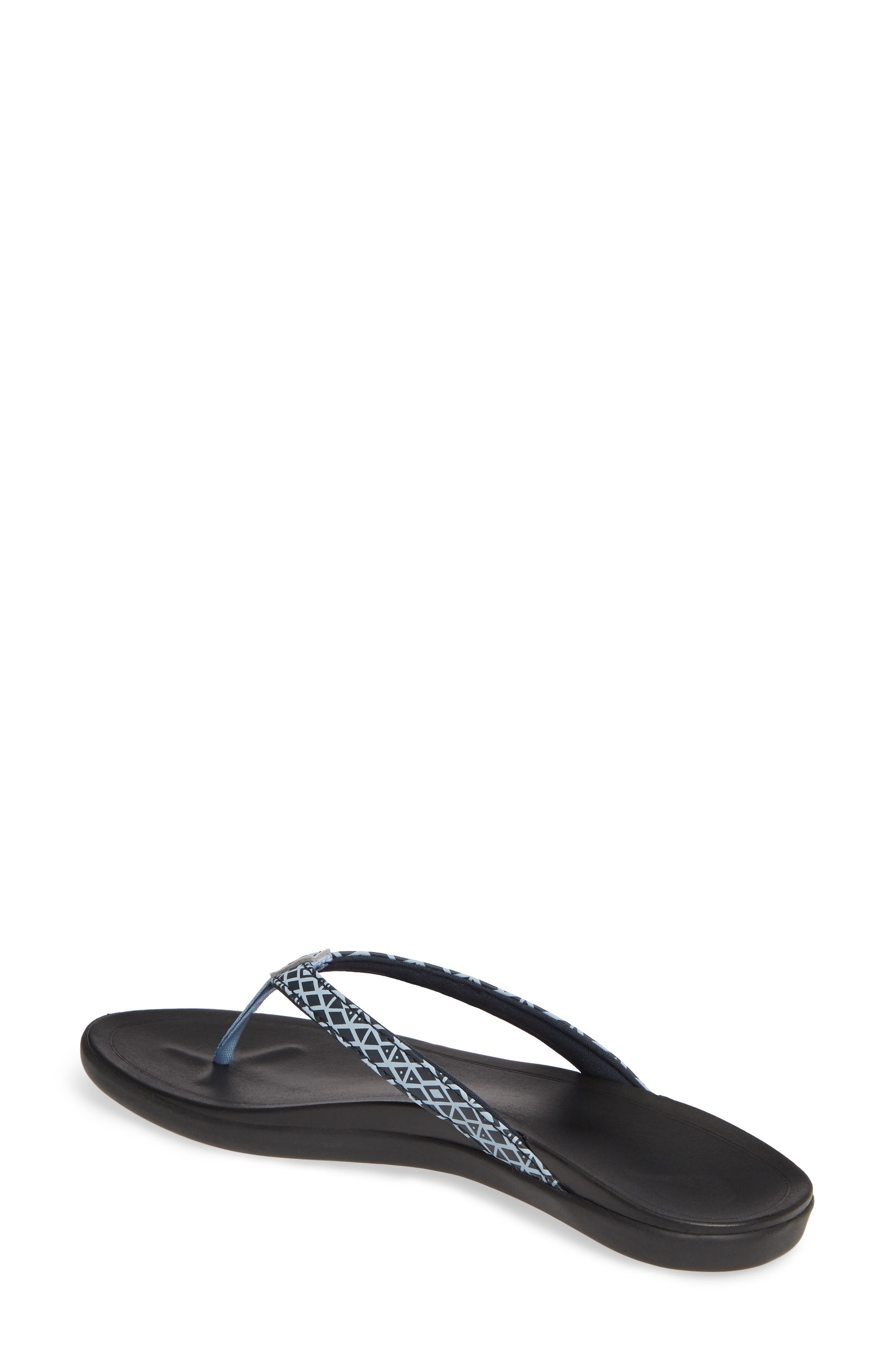 Ho Opio Flip Flop, Alternate, color, TRENCH BLUE KAPA/ BLACK