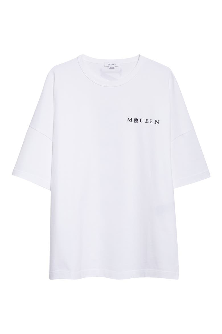 Oversize Logo Graphic T-Shirt, Alternate, color, WHITE / BLACK