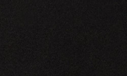 True Religion Ruched Sleeve Logo Zip Hoodie In Black