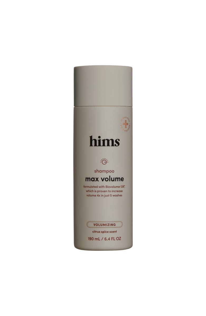 HIMS & HERS Max Volume Shampoo Volumizing, Shine-Enhancing, Biotin-Infused Citrus Spice Formula, Main, color, Beige