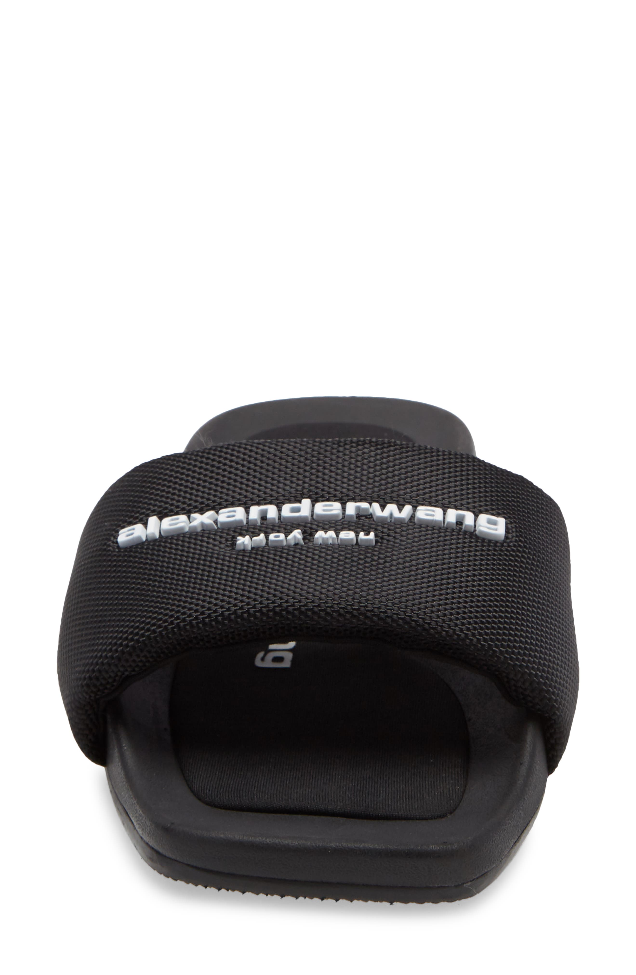 Alexander Wang Pool Slide, Alternate, color, Black