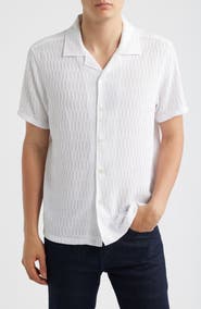 Robert Barakett Vaerik Textured Camp Shirt