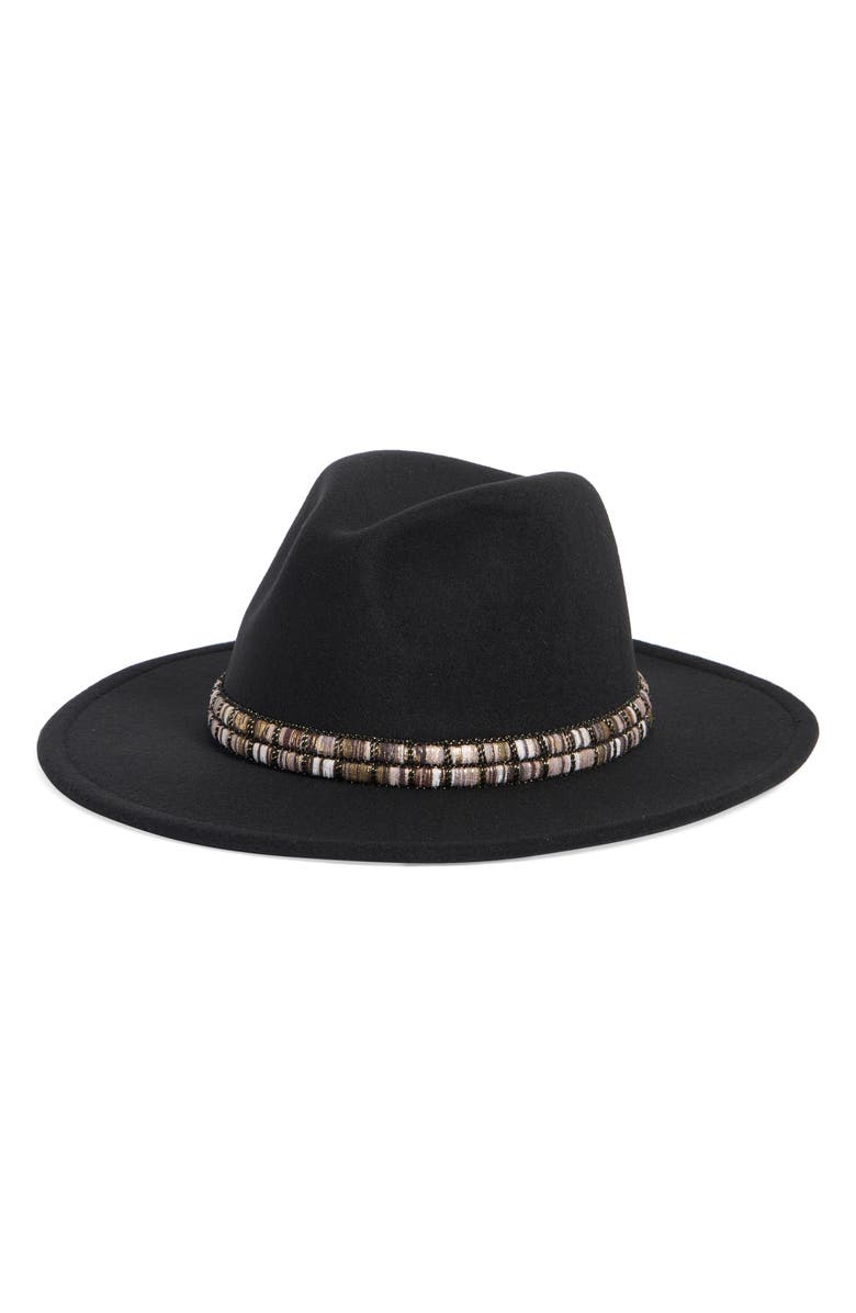 Nine West Felt Panama Hat, Main, color, 