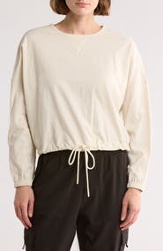 DKNY Tie Front Slub T-Shirt