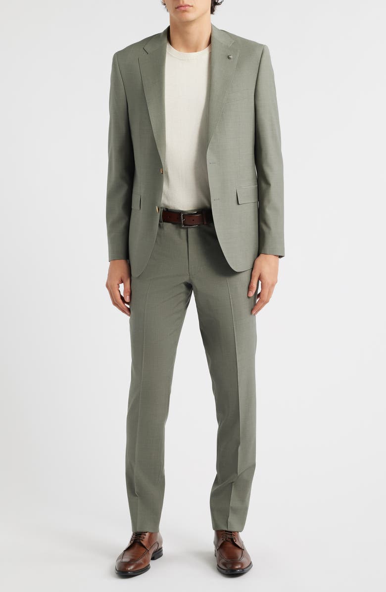 Jack Victor Esprit Contemporary Fit Sage Green Wool Blend Suit, Main, color, Sage