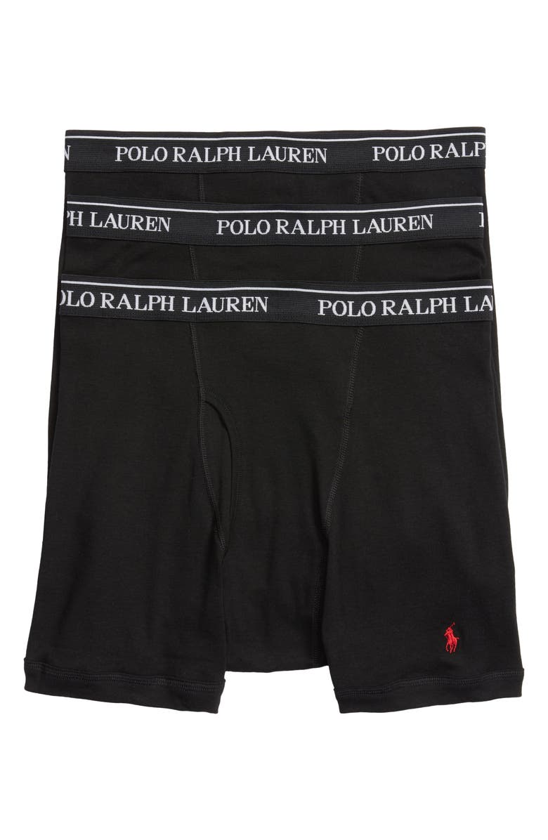 Polo Ralph Lauren 3-Pack Cotton Boxer Briefs, Main, color, 