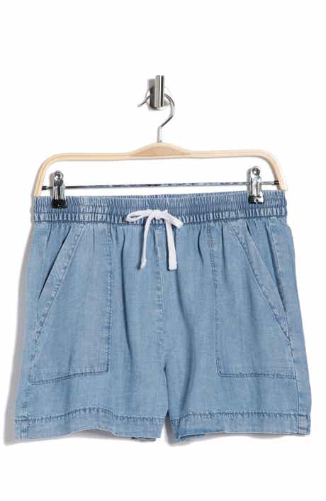 Splendid Marseille Drawstring Waist Chambray Shorts