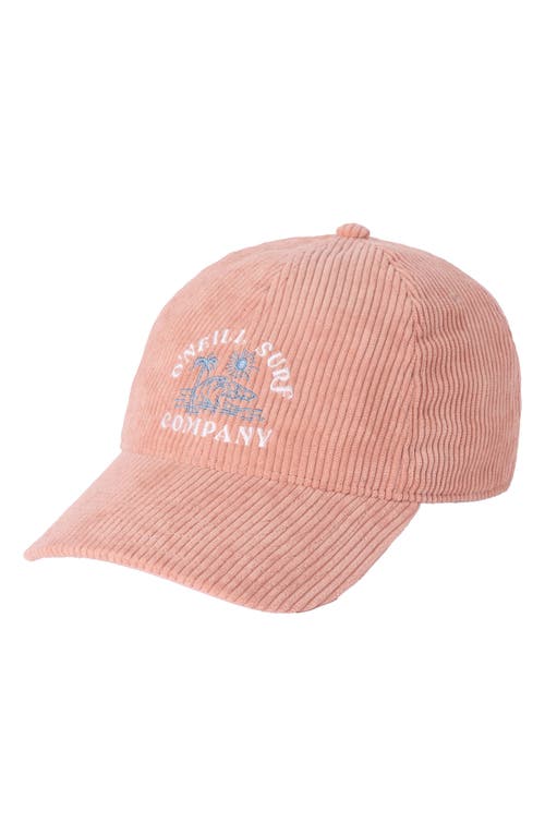 O'neill Kids' Irving Corduory Dad Hat In Pink