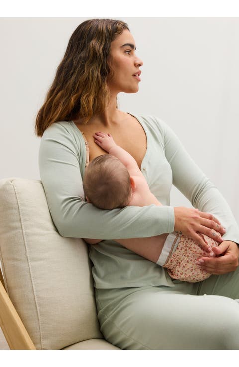 The Softest Rib Nursing Cardigan