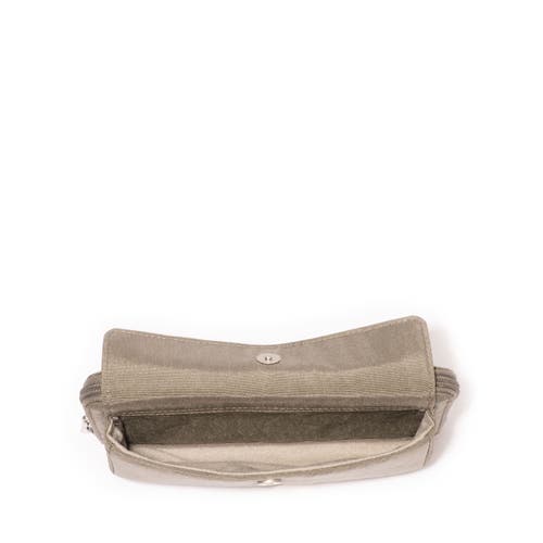 Baggallini Rfid Phone Wallet Crossbody Bag In Sterling Shimmer