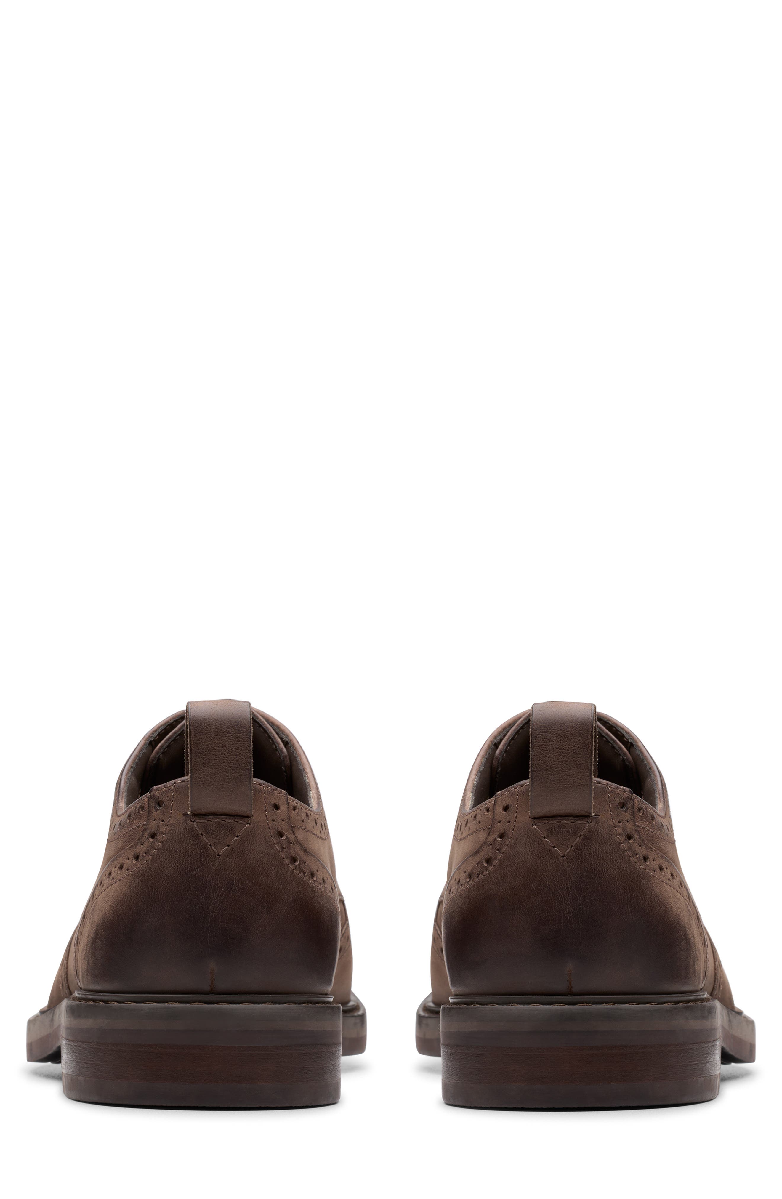 Clarks<sup>®</sup> Aldwin Limit Wingtip Derby, Alternate, color, Brown Leather